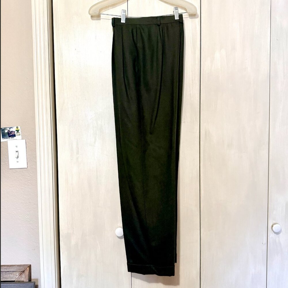 Ralph Lauren Wool Slacks Pants Dark Green